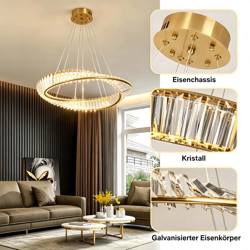 Kristall led deckenleuchte - kristall,