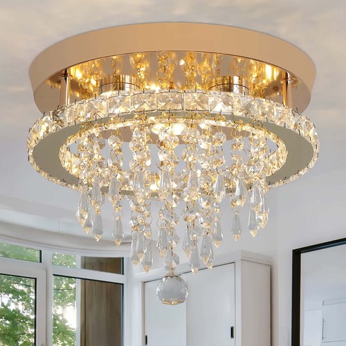 Led golden kronleuchter - led,