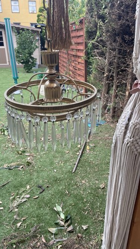Vintage kristall kronleuchter - vintage,