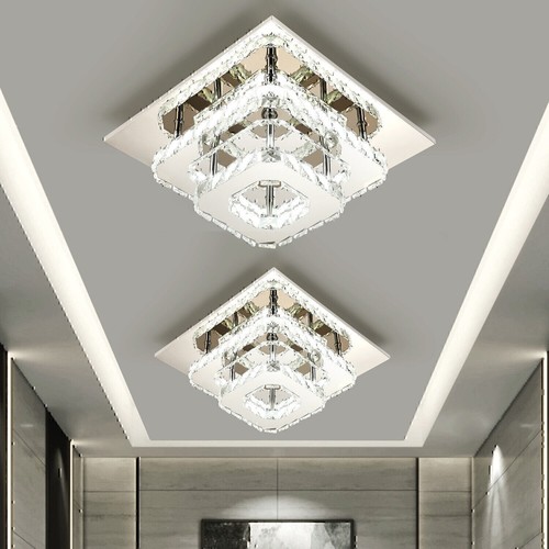 Led kristall deckenlampe luxus - kristall,